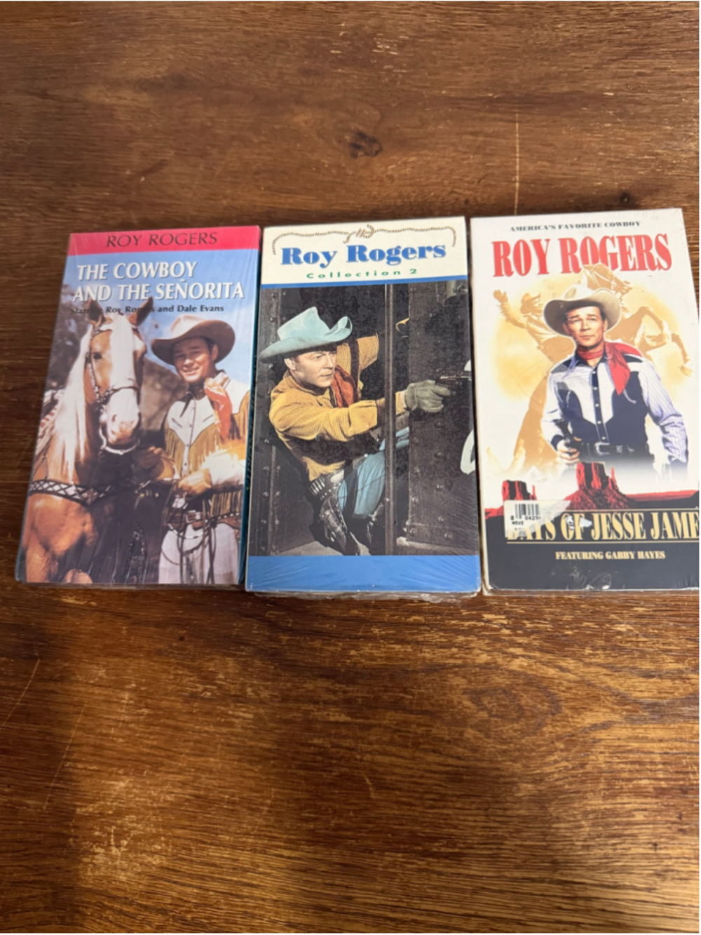 Roy Rogers VHS Lot of 3 NEW SEALED Cowboy Senorita Collection 2 Jesse James